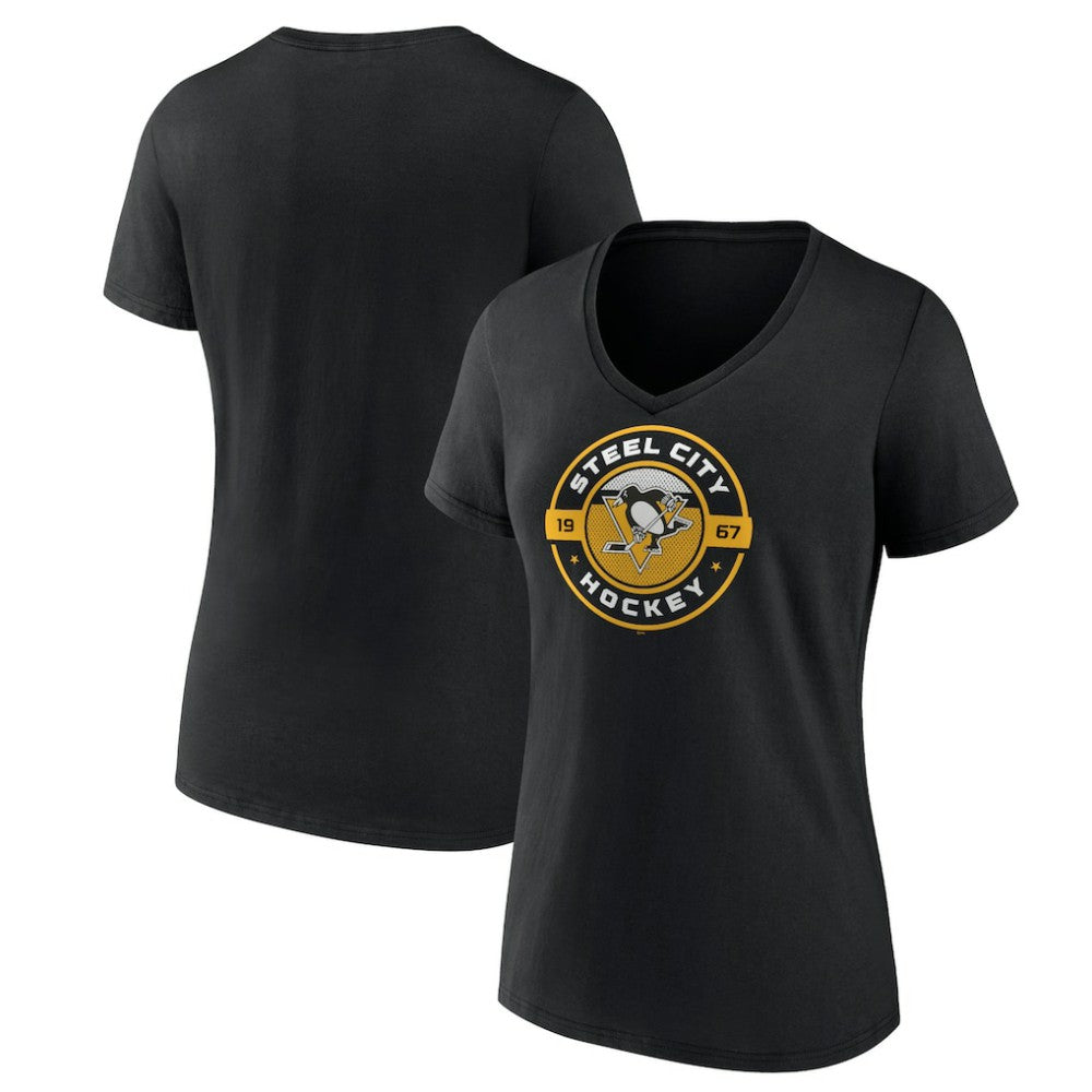 Pittsburgh Penguins Women's Native V-Neck T-Shirt Sale