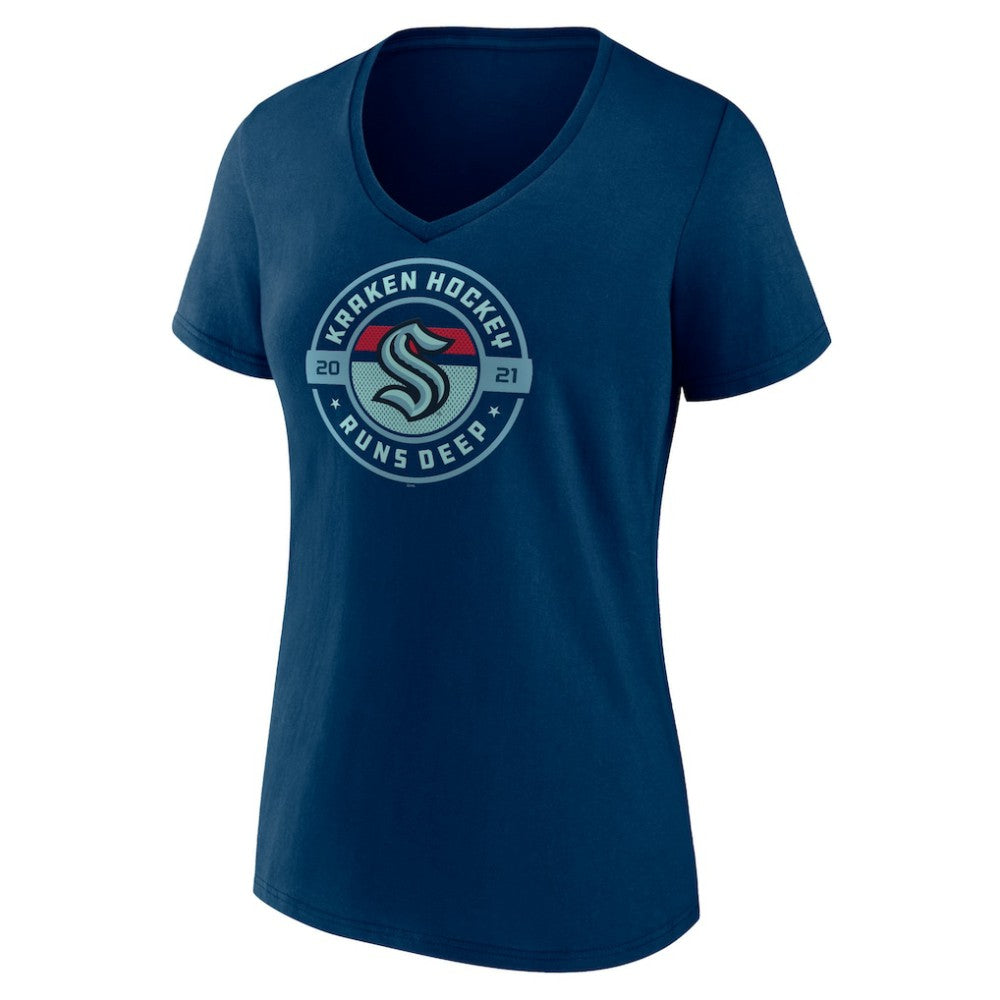 Seattle Kraken Women's Native V-Neck T-Shirt Discount