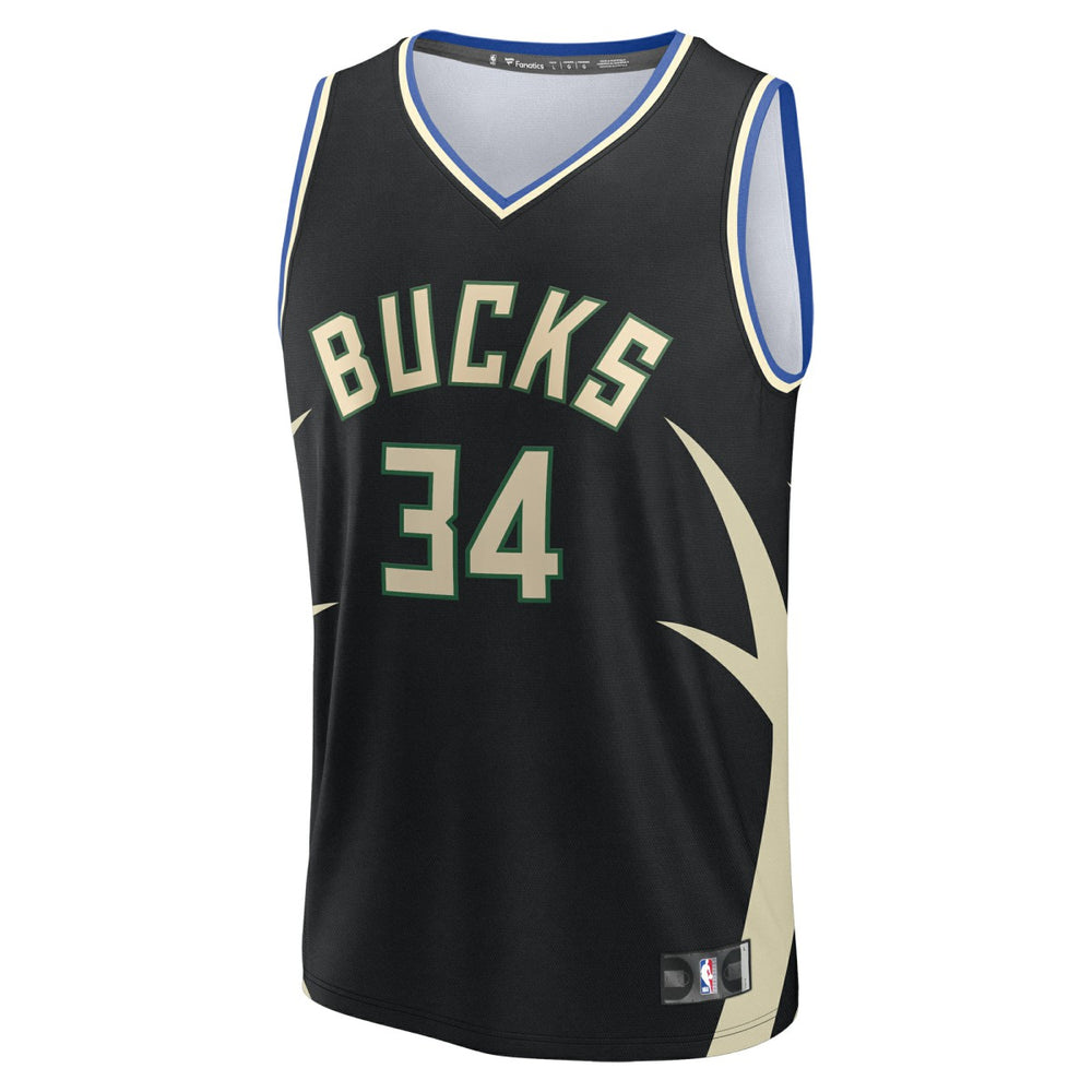 Giannis Antetokounmpo Milwaukee Bucks Fast Break Replica Player Jersey Discount