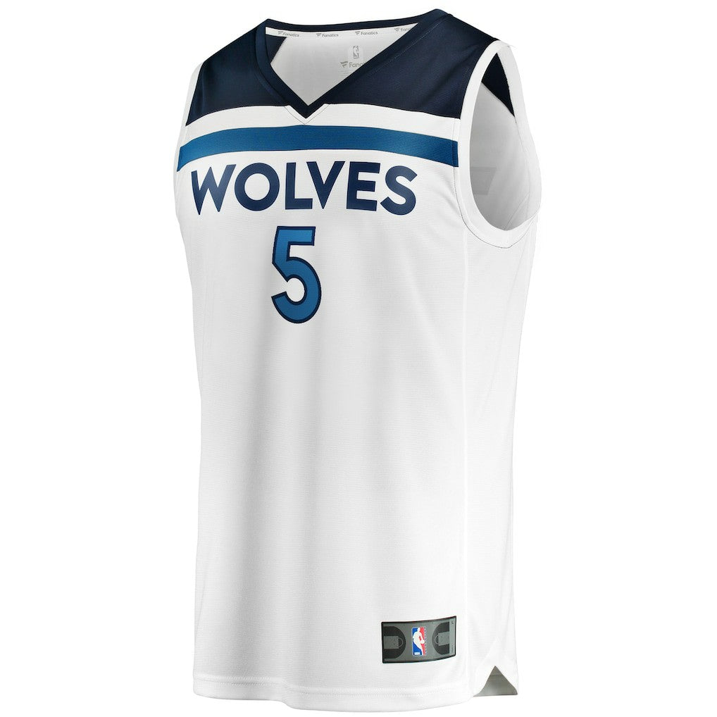 Anthony Edwards Minnesota Timberwolves Fast Break Replica Player Jersey - Association Edition - White