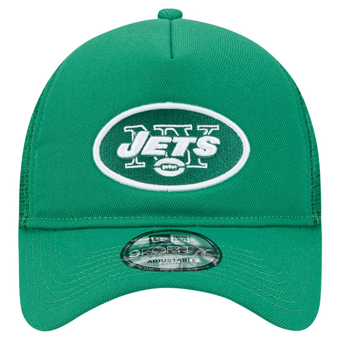New York Jets New Era 9FORTY A-Frame Trucker Adjustable Hat