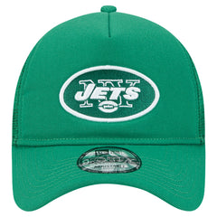 New York Jets New Era 9FORTY A-Frame Trucker Adjustable Hat