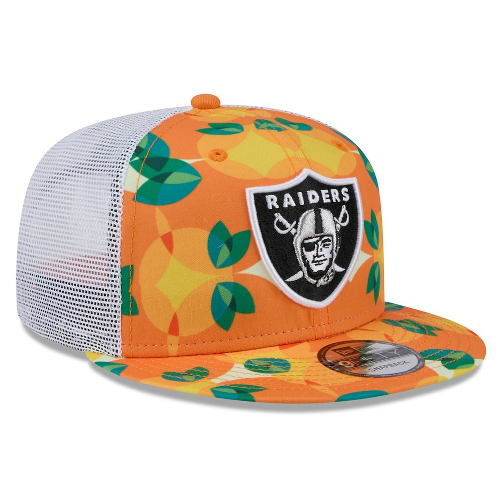 Las Vegas Raiders New Era Citrus 9FIFTY Trucker Snapback Hat