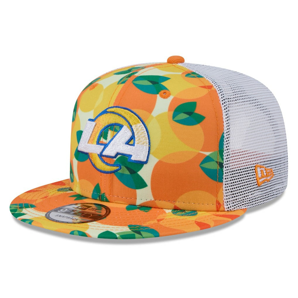 Los Angeles Rams New Era Citrus 9FIFTY Trucker Snapback Hat