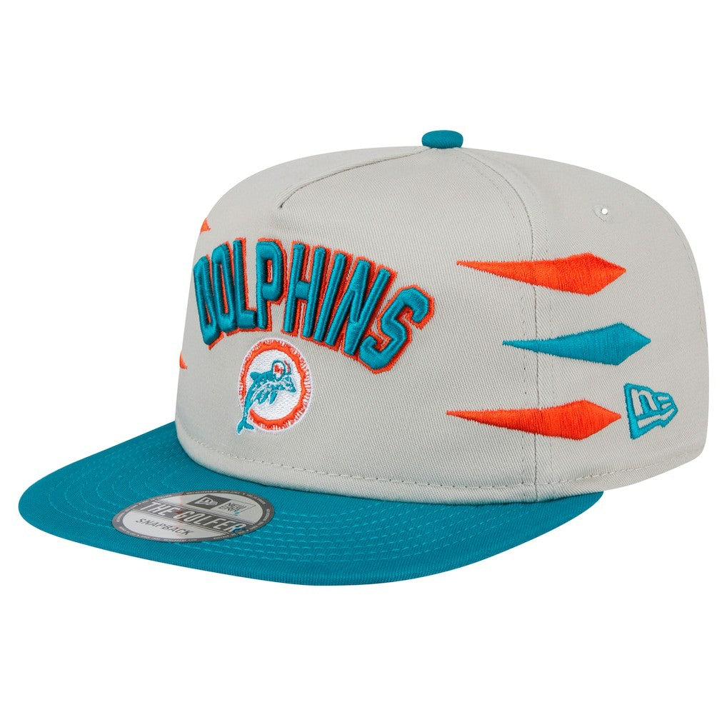 Miami Dolphins New Era Athletic Golfer Snapback Hat