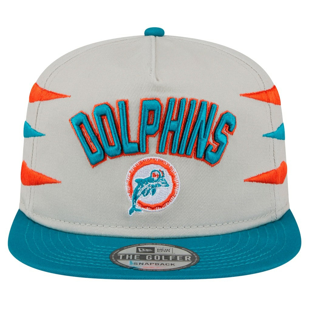 Miami Dolphins New Era Athletic Golfer Snapback Hat