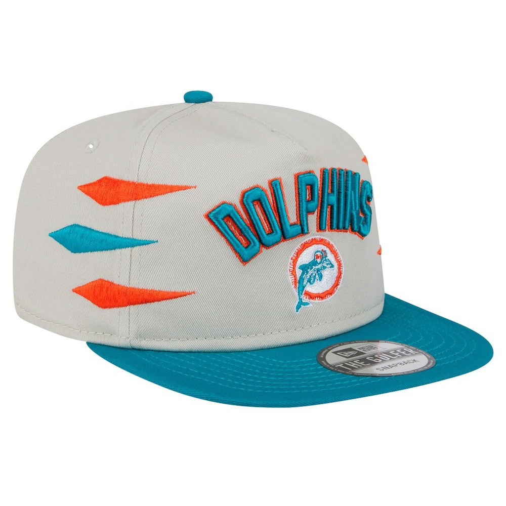Miami Dolphins New Era Athletic Golfer Snapback Hat