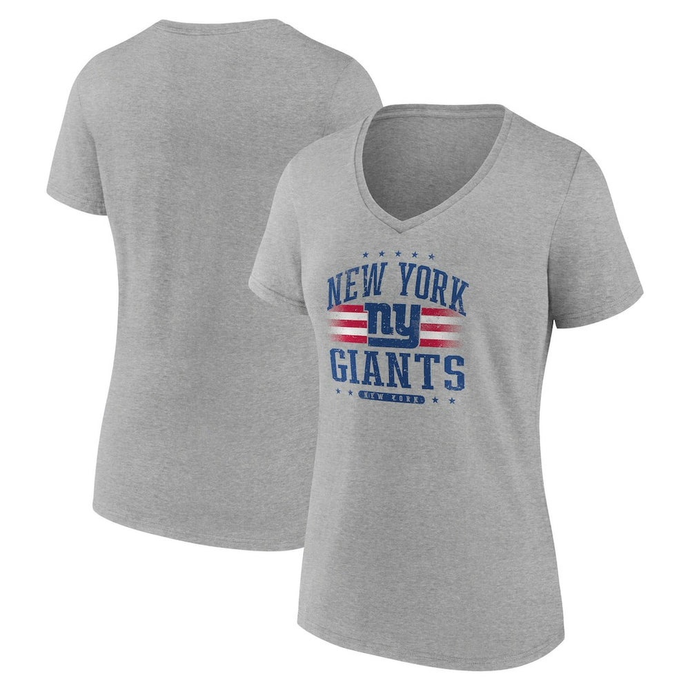 New York Giants  Women's Americana Team V-Neck T-Shirt