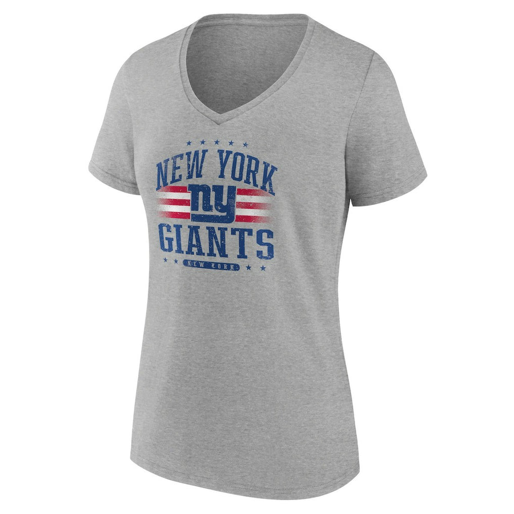 New York Giants  Women's Americana Team V-Neck T-Shirt