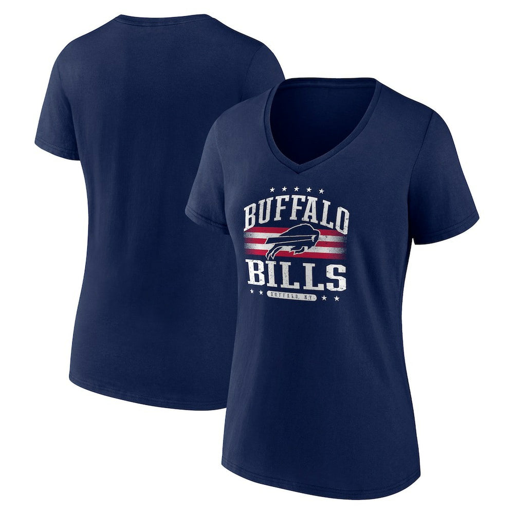 Buffalo Bills  Women's Americana Team V-Neck T-Shirt