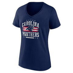 Carolina Panthers  Women's Americana Team V-Neck T-Shirt