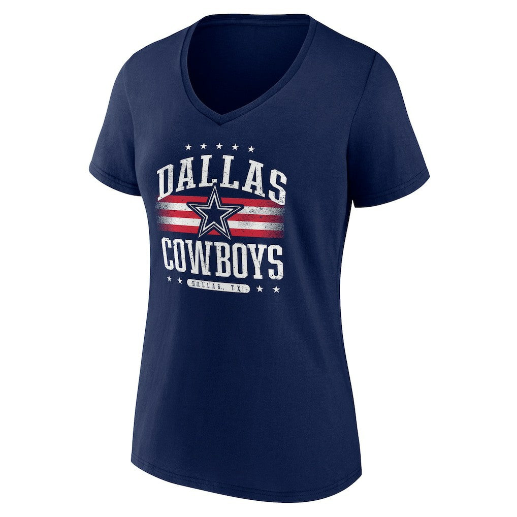 Dallas Cowboys  Women's Americana Team V-Neck T-Shirt