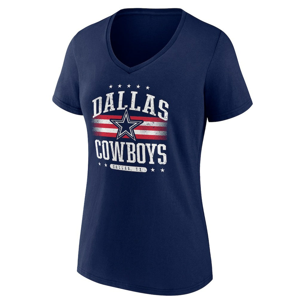 Dallas Cowboys  Women's Americana Team V-Neck T-Shirt