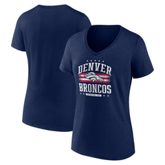 Denver Broncos  Women's Americana Team V-Neck T-Shirt