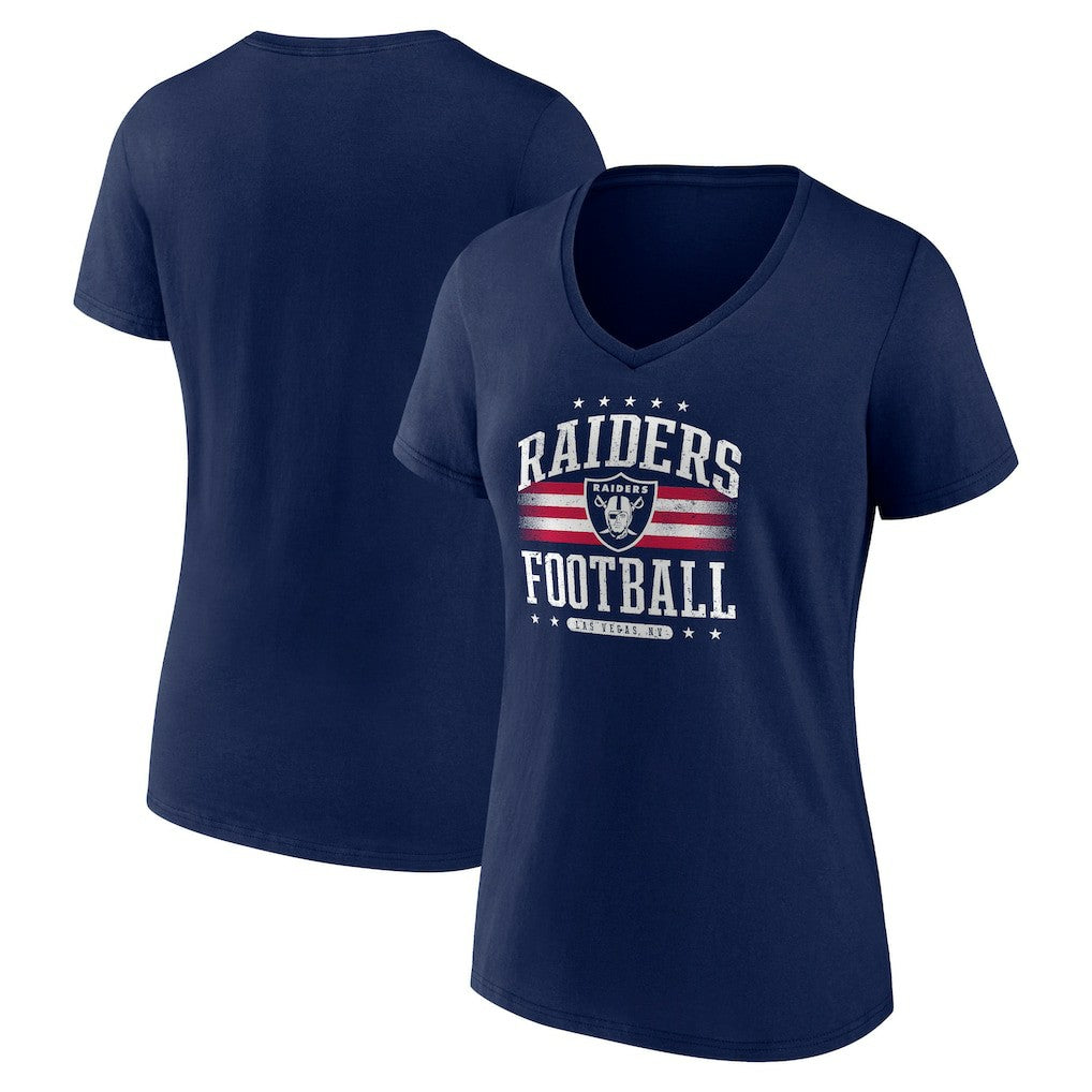 Las Vegas Raiders  Women's Americana Team V-Neck T-Shirt
