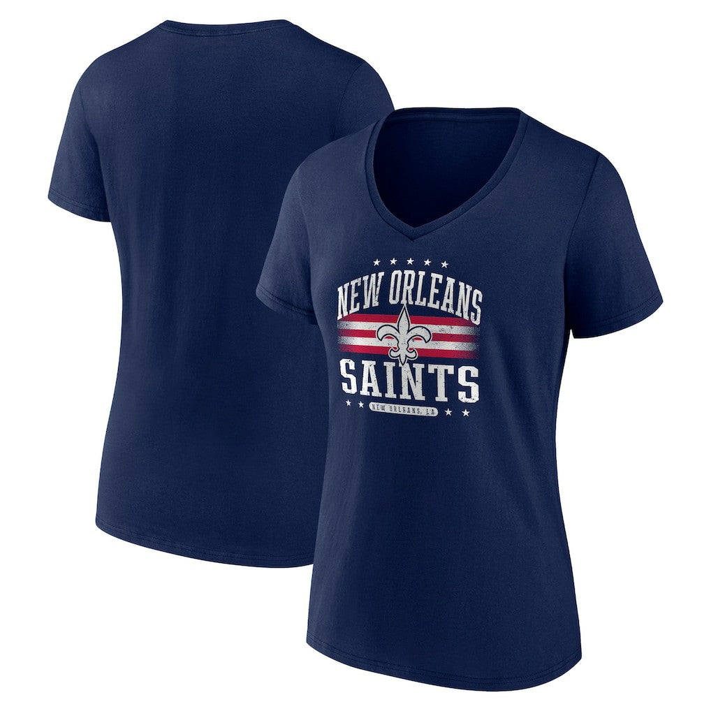 New Orleans Saints  Women's Americana Team V-Neck T-Shirt