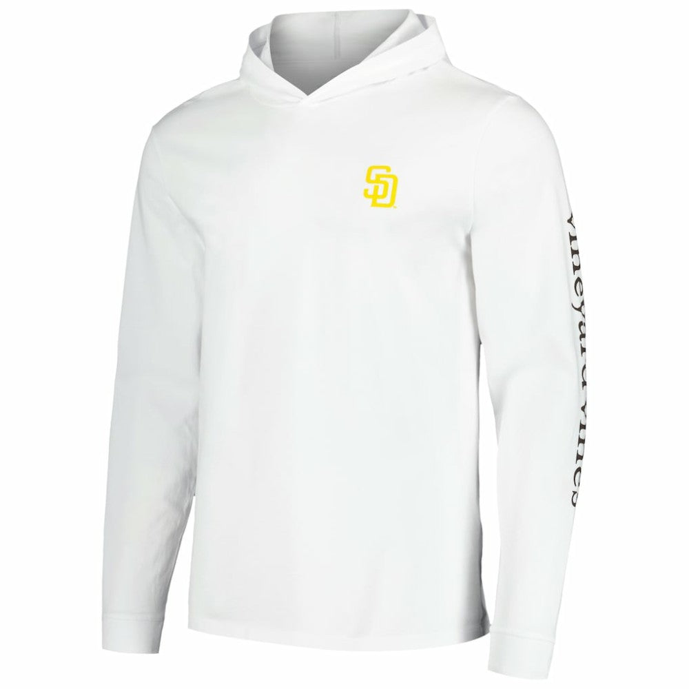 San Diego Padres Vineyard Vines Long Sleeve Hoodie T-Shirt | MLB Outlet