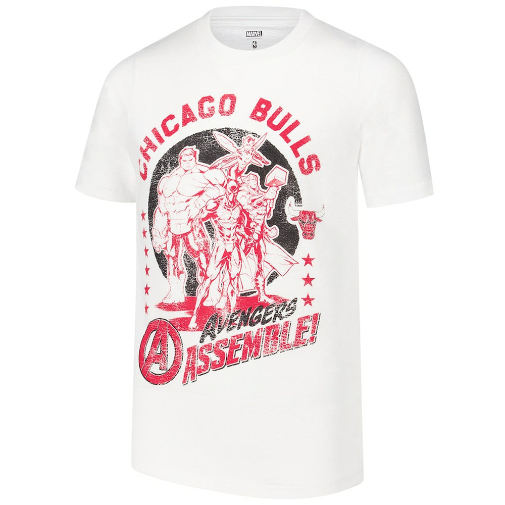 Chicago Bulls Youth NBA x Marvel Avengers Squad T-Shirt sale On Sale