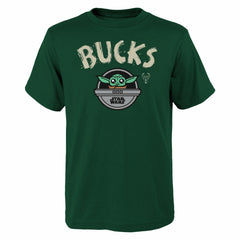 Milwaukee Bucks Youth Star Wars The Child T-Shirt On Sale
