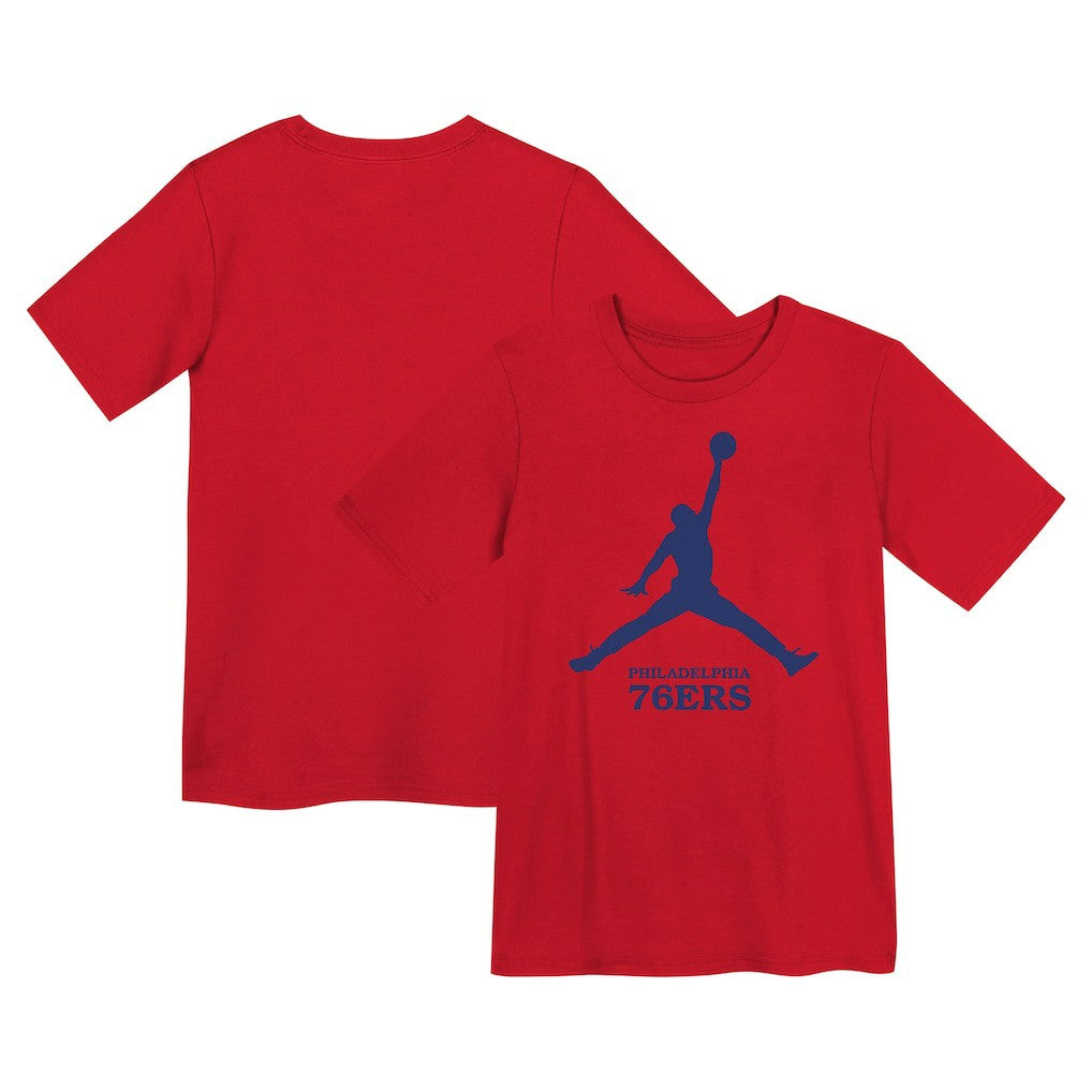 Philadelphia 76ers Jordan Brand Preschool Essential Jumpman T-Shirt On Sale