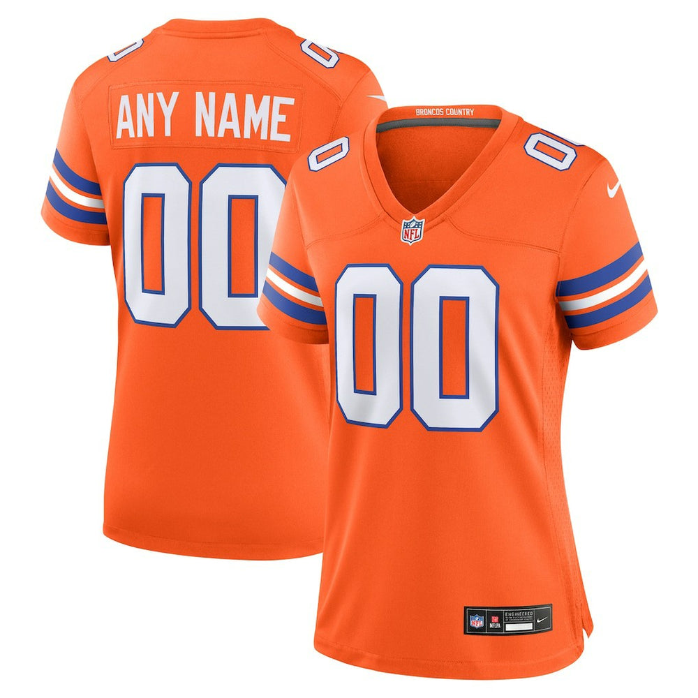 Denver Broncos Nike Women's Mile High Collection 1977 Throwback Custom Game Jersey