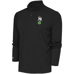 Philadelphia 76ers Antigua Shamrock Tribute Quarter-Zip Pullover Top On Sale