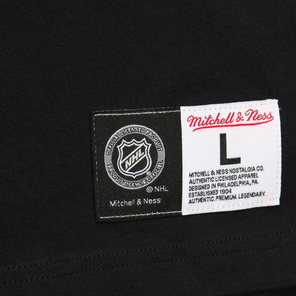 Mario Lemieux Pittsburgh Penguins Mitchell & Ness Premium Nickname Vintage Logo T-Shirt For Sale