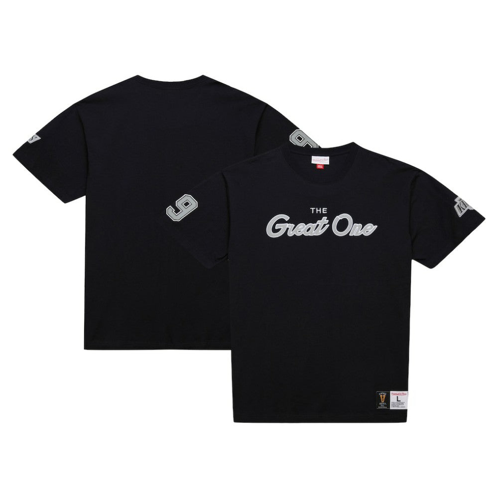 Wayne Gretzky Los Angeles Kings Mitchell & Ness Premium Nickname Vintage Logo T-Shirt On Sale
