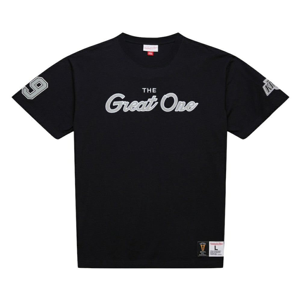 Wayne Gretzky Los Angeles Kings Mitchell & Ness Premium Nickname Vintage Logo T-Shirt On Sale