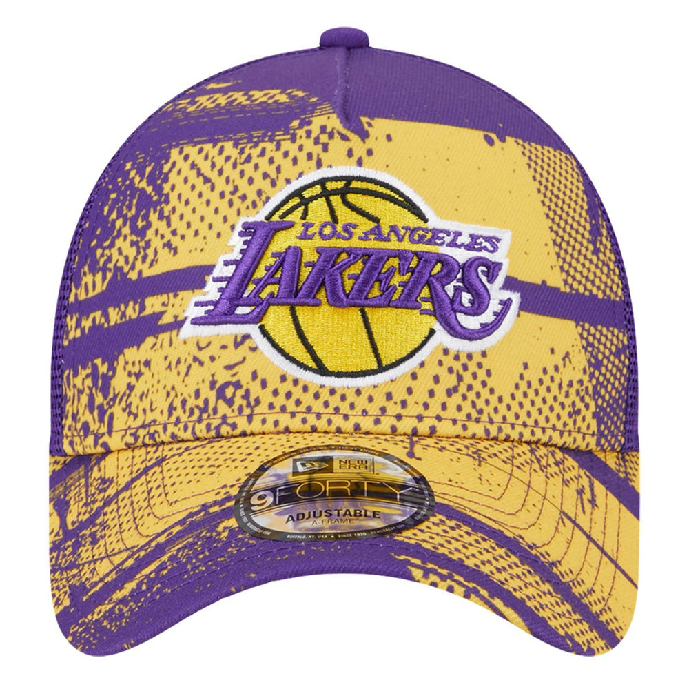 Los Angeles Lakers Tip Off A-Frame Trucker 9FORTY Adjustable Hat On Sale