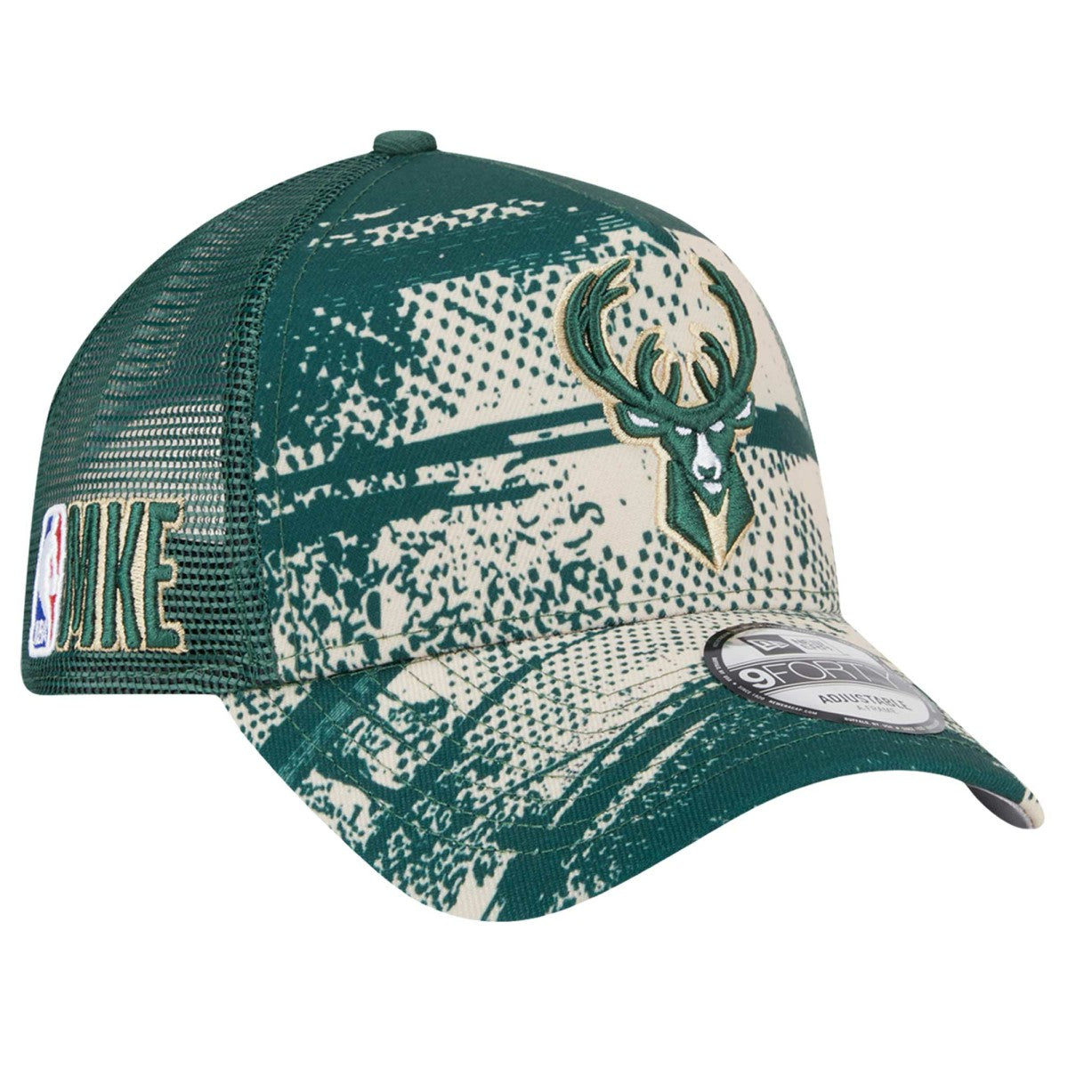 Milwaukee Bucks Tip Off A-Frame Trucker 9FORTY Adjustable Hat On Sale
