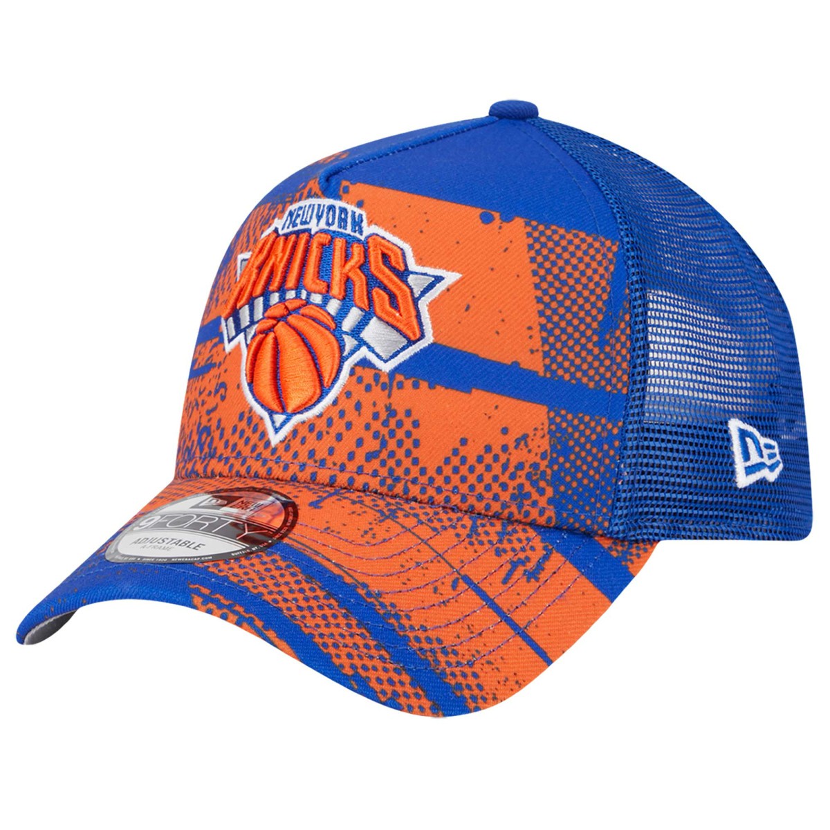 New York Knicks Tip Off A-Frame Trucker 9FORTY Adjustable Hat For Sale