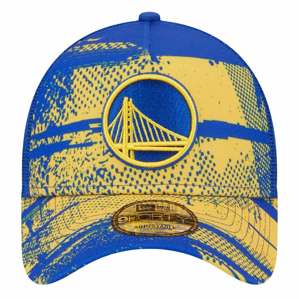 Golden State Warriors Tip Off A-Frame Trucker 9FORTY Adjustable Hat sale Online
