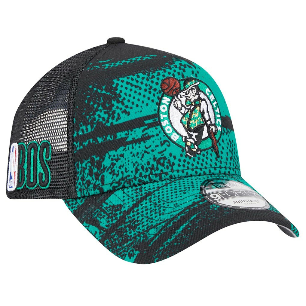 Boston Celtics Tip Off A-Frame Trucker 9FORTY Adjustable Hat Online