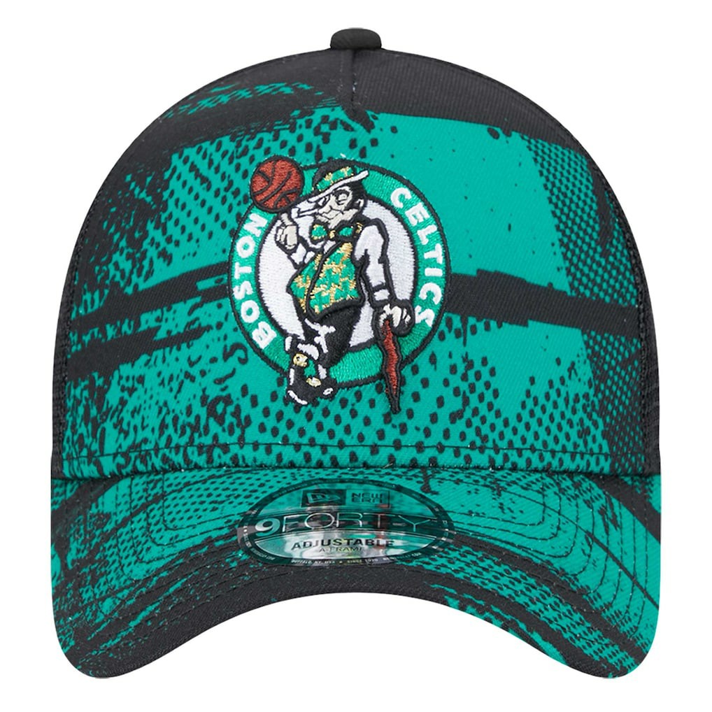 Boston Celtics Tip Off A-Frame Trucker 9FORTY Adjustable Hat Online