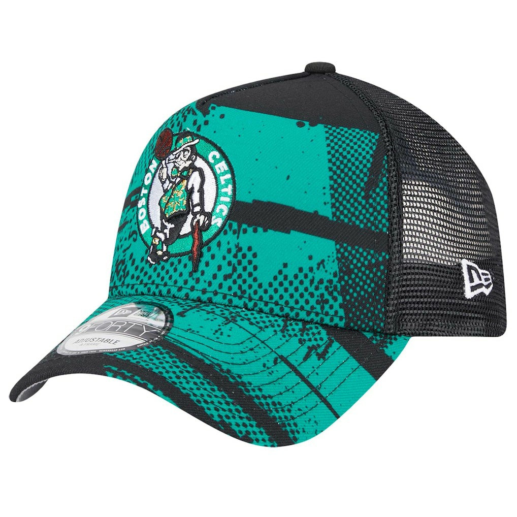 Boston Celtics Tip Off A-Frame Trucker 9FORTY Adjustable Hat Online