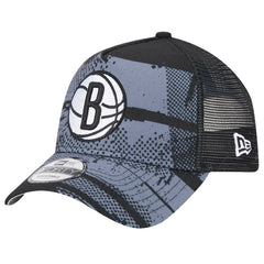 Brooklyn Nets Tip Off A-Frame Trucker 9FORTY Adjustable Hat On Sale