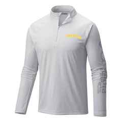 San Diego Padres Columbia Terminal Tackle Omni-Shade Raglan Quarter-Zip Pullover Top | MLB Near me