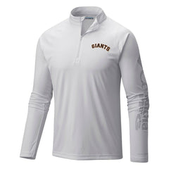 San Francisco Giants Columbia Terminal Tackle Omni-Shade Raglan Quarter-Zip Pullover Top | MLB Near me
