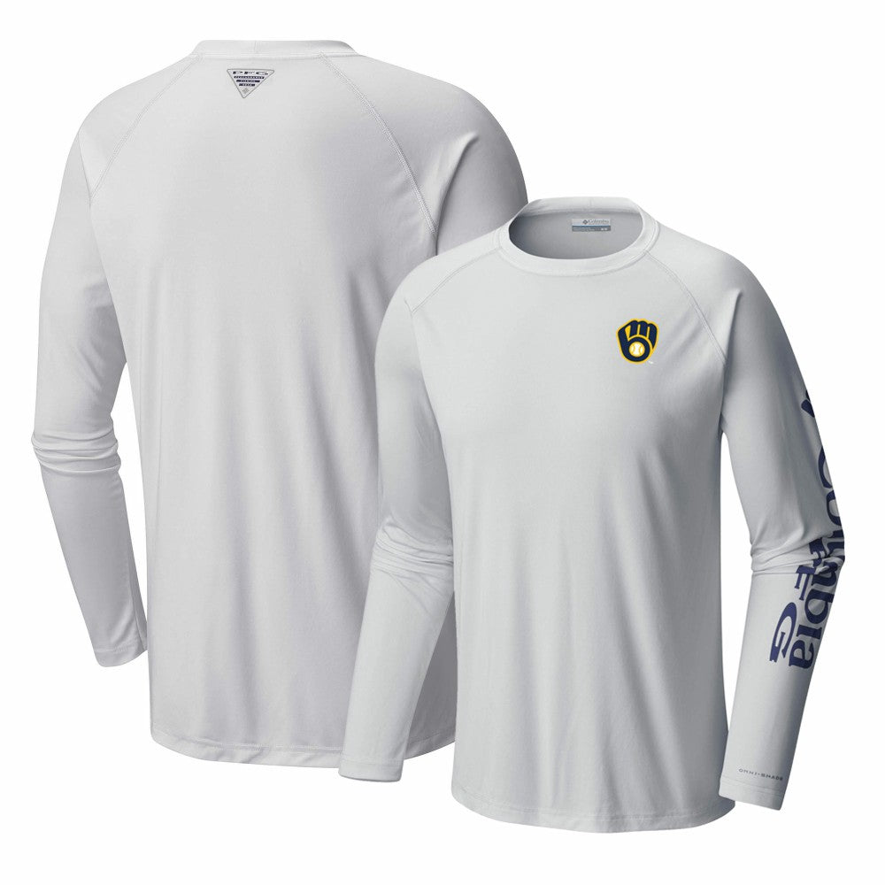 Milwaukee Brewers Columbia Terminal Tackle Long Sleeve T-Shirt | MLB For sale