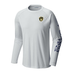 Milwaukee Brewers Columbia Terminal Tackle Long Sleeve T-Shirt | MLB For sale