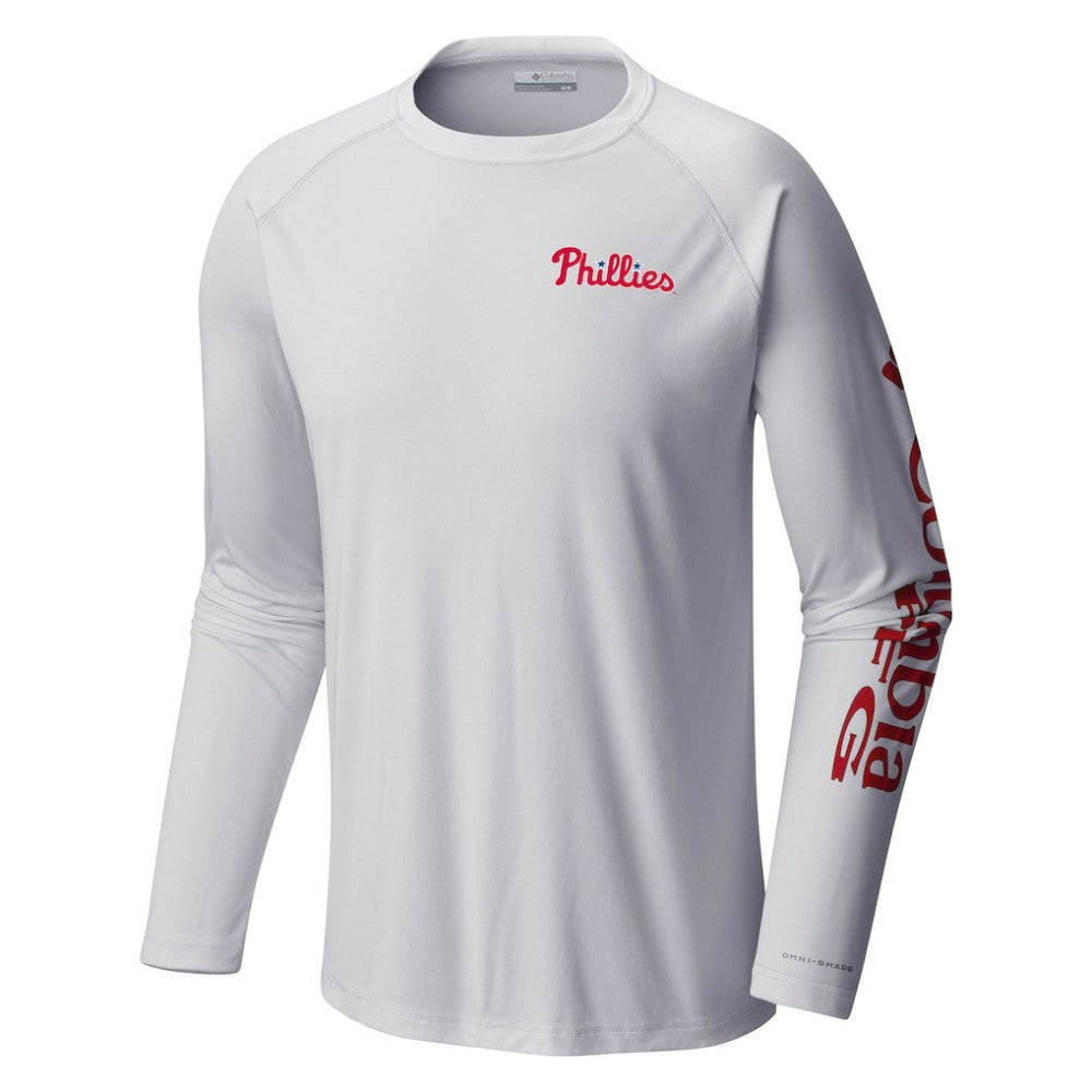 Philadelphia Phillies Columbia Terminal Tackle Long Sleeve T-Shirt | MLB Sale