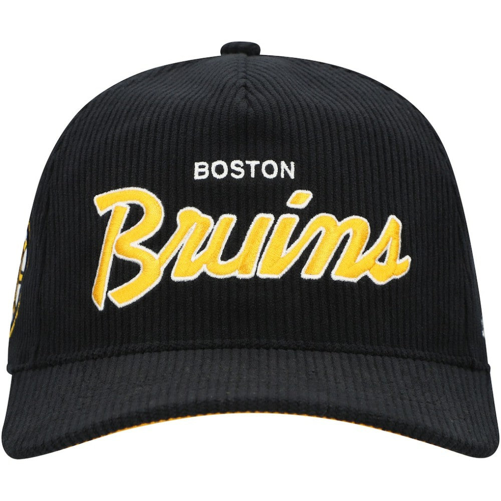 Boston Bruins '47 Crosstown Corduroy Hitch Adjustable Hat On Sale