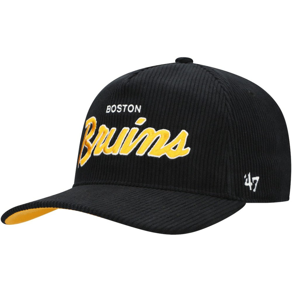 Boston Bruins '47 Crosstown Corduroy Hitch Adjustable Hat On Sale