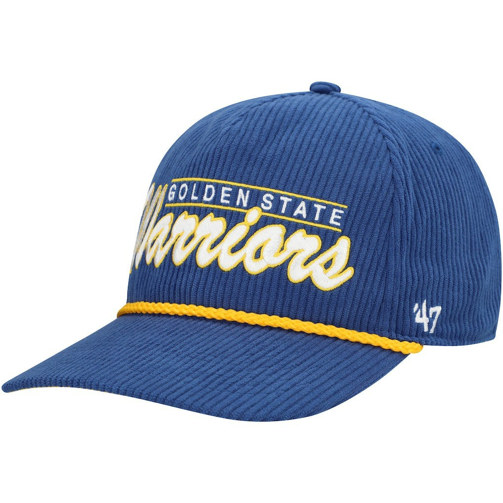 Golden State Warriors '47 Double Header Sidepatch Cord Hitch Adjustable Hat sale Discount