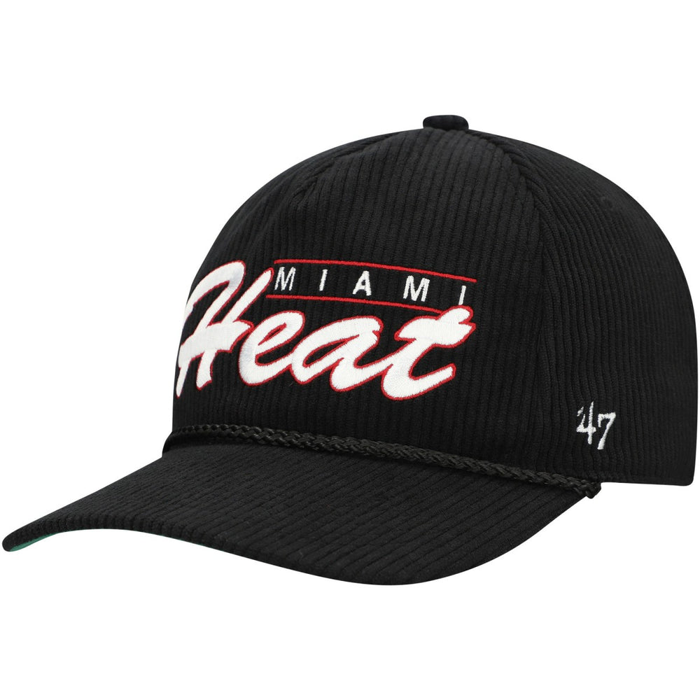 Miami Heat '47 Double Header Sidepatch Cord Hitch Adjustable Hat On Sale