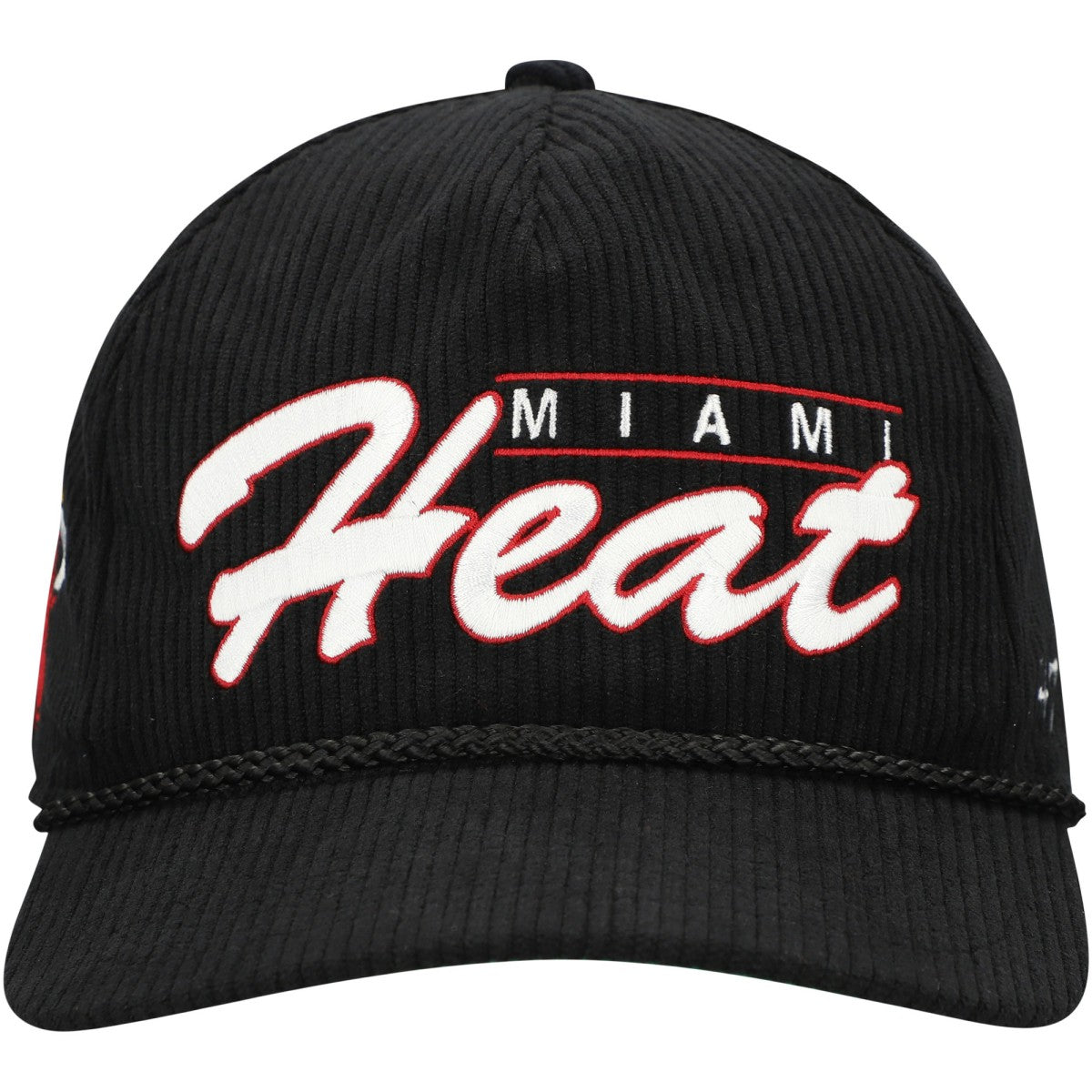 Miami Heat '47 Double Header Sidepatch Cord Hitch Adjustable Hat On Sale