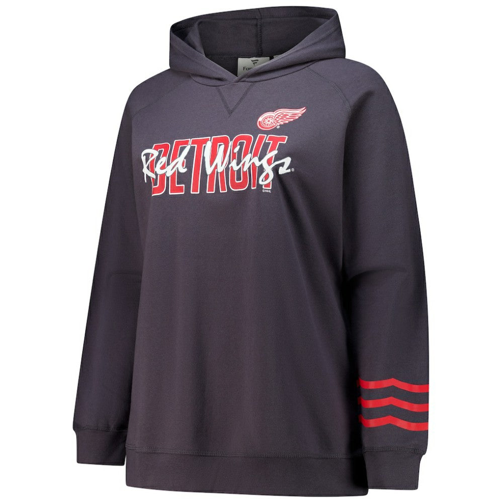 Detroit Red Wings Fanatics Women's Plus Size Lightweight Fleece Raglan Pullover Hoodie Online