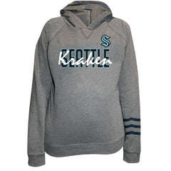 Seattle Kraken Fanatics Women's Plus Size Lightweight Fleece Raglan Pullover Hoodie Outlet