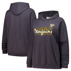 Pittsburgh Penguins Fanatics Women's Plus Size Lightweight Fleece Raglan Pullover Hoodie Sale